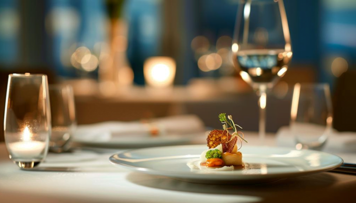 amuse-bouche served on a small sophisticated plate amuse-bouche served on a small sophisticated plate
