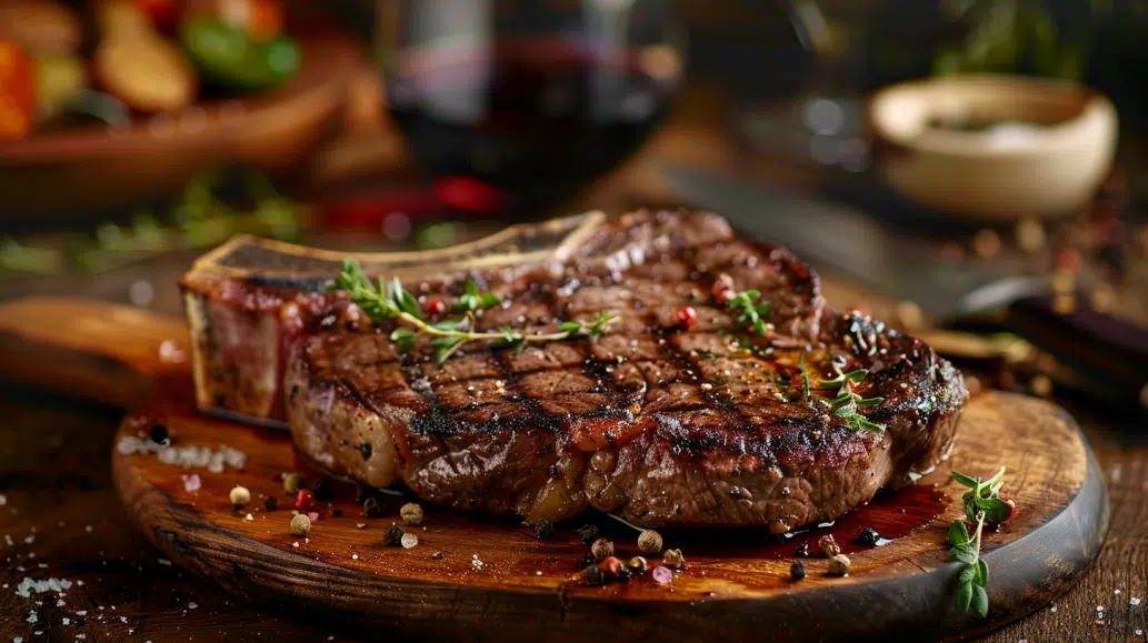 perfectly seared piece of meat perfectly seared piece of meat