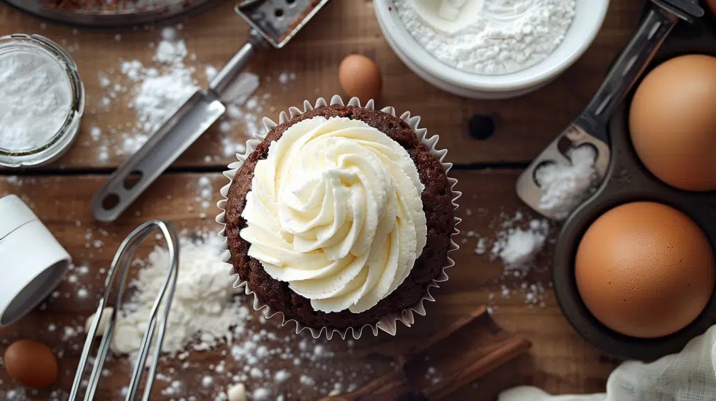 cupcake made from perfectly measured ingredients cupcake made from perfectly measured ingredients
