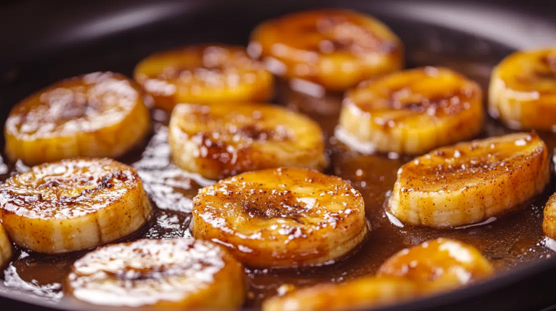caramelized bananas with cinnamon