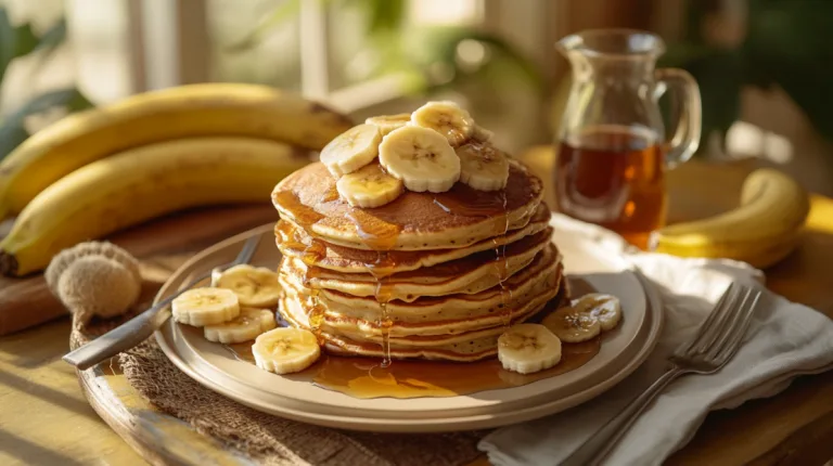 fluffy banana pancakes