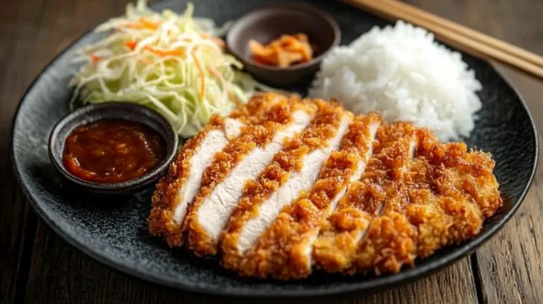 plate of chicken katsu
