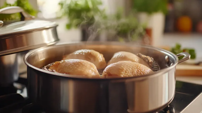 how to steam chicken without a steamer