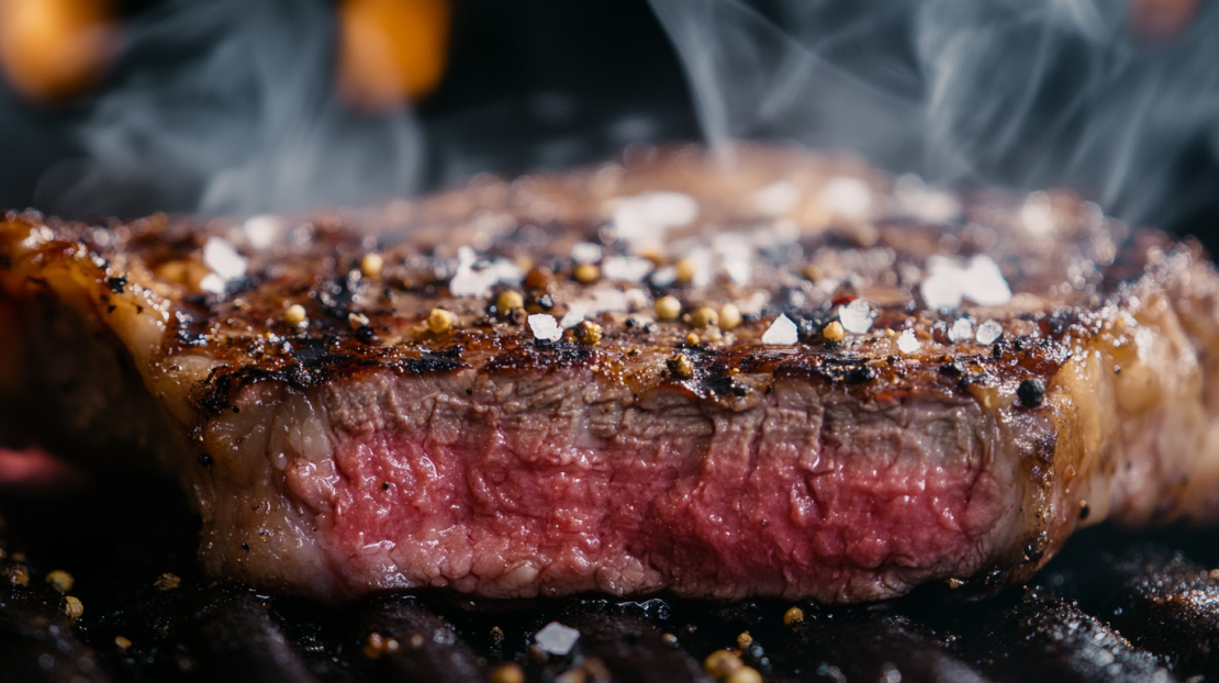 perfect charcoal grilled steak