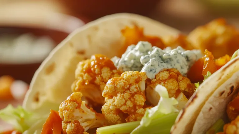buffalo cauliflower tacos