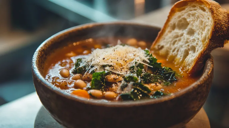 hearty Tuscan white bean soup