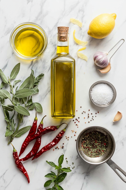 Ingredients for Calabrian Chili Oil