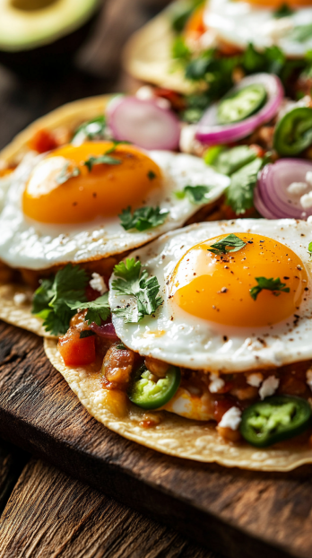perfectly cooked huevos rancheros