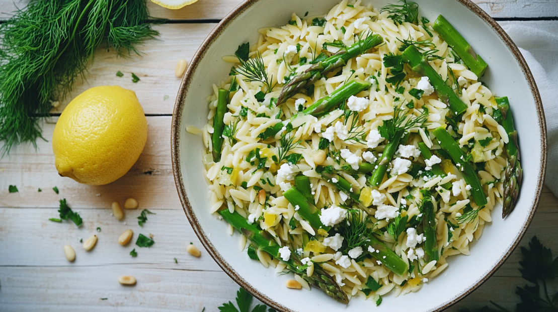 Asparagus and Lemon Orzo Salad Recipe