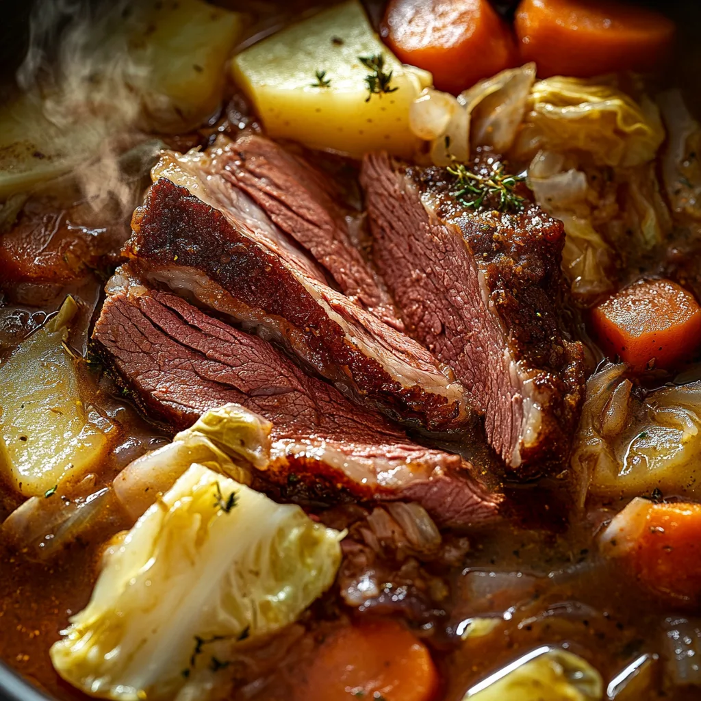 Slow Cooker Corned Beef and Cabbage