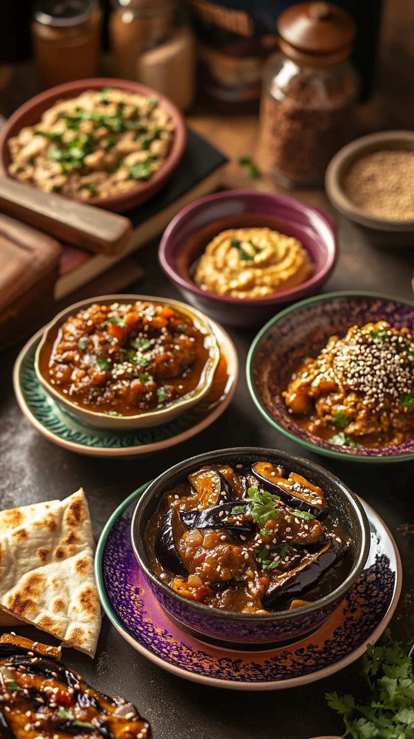 aubergine dishes inspired by global cuisines