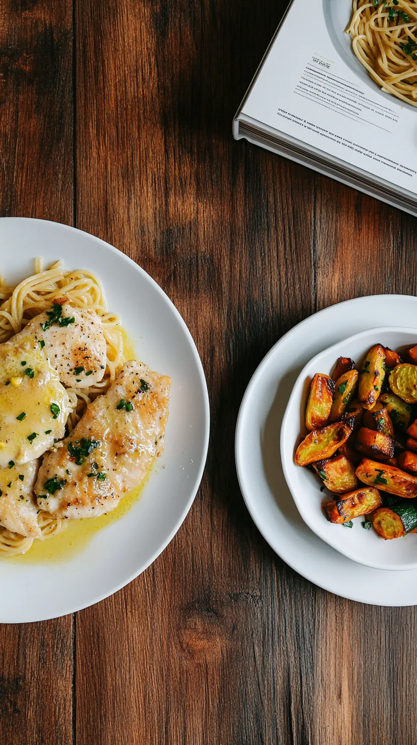 chicken piccata with glistening lemon butter sauce