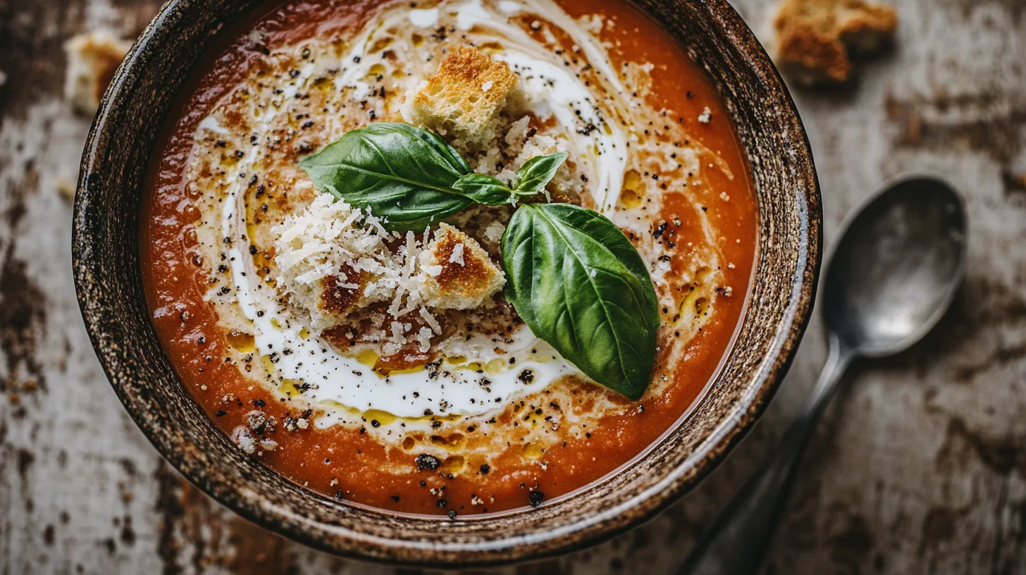 creamy tomato basil soup recipe