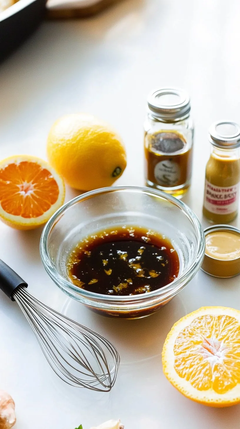 freshly made citrus-balsamic vinaigrette