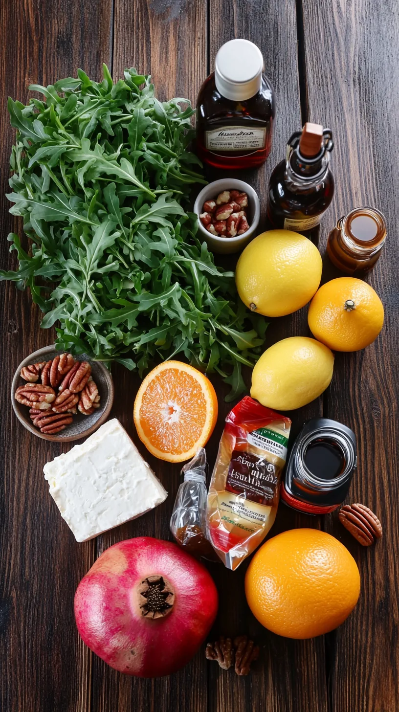 ingredients for the arugula salad