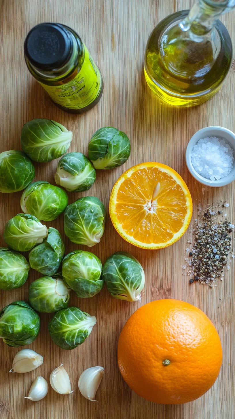 ingredients for the brussels sprouts recipe