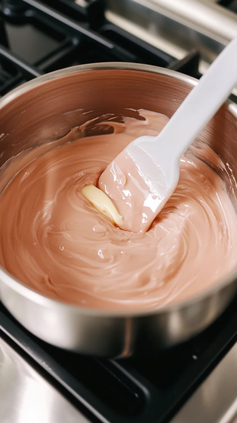 melted mixture of white chocolate, condensed milk, and butter