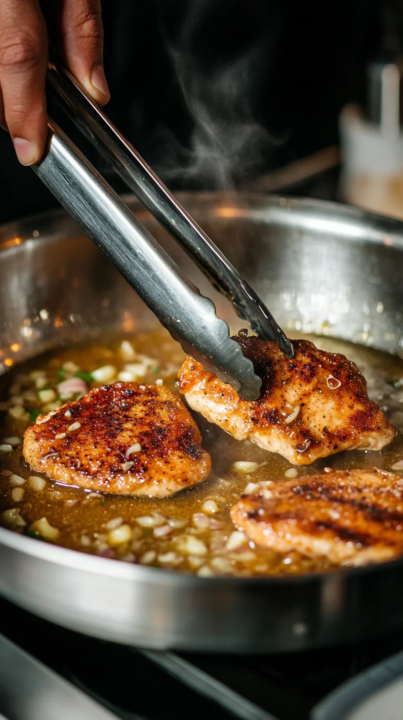 simmering lemon butter sauce