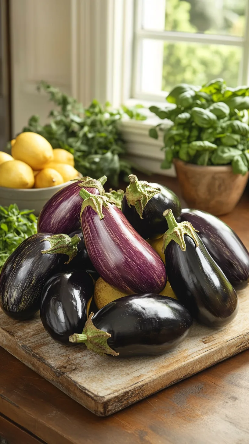 whole aubergines