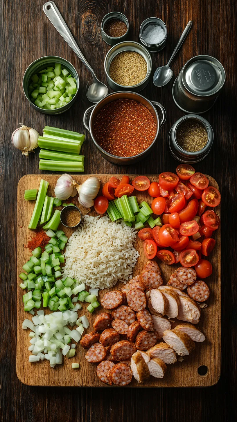 Jambalaya ingredients