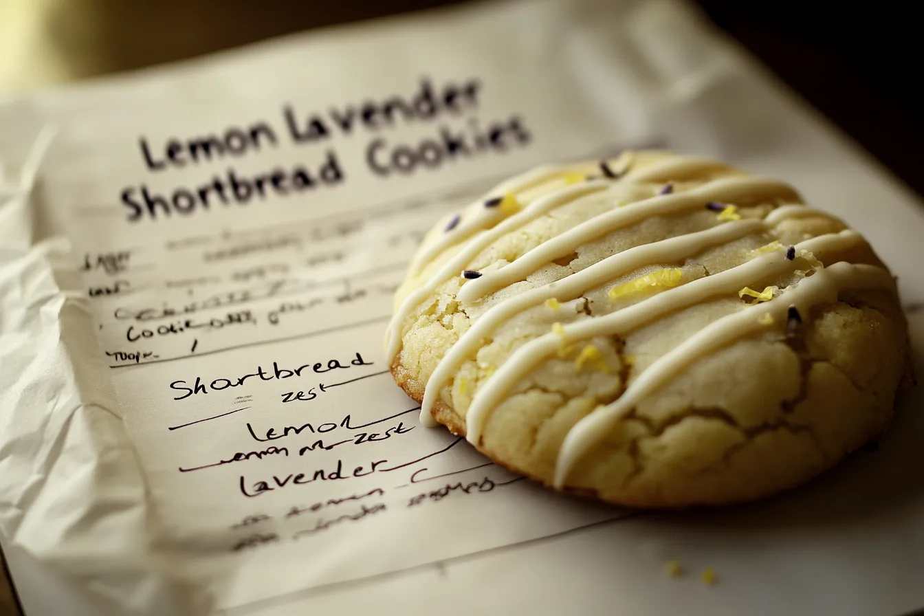 Lemon Lavender Shortbread Cookies Recipe