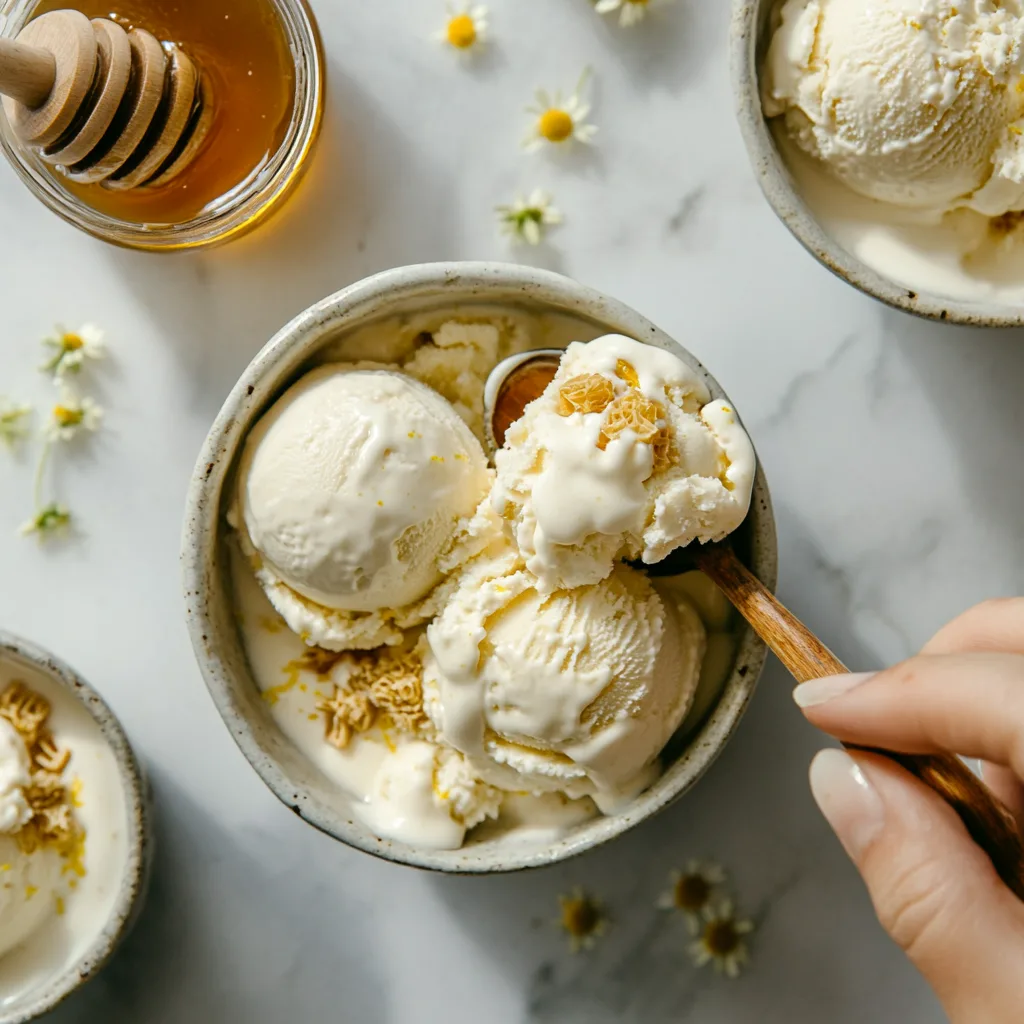chamomile honey ice cream recipe