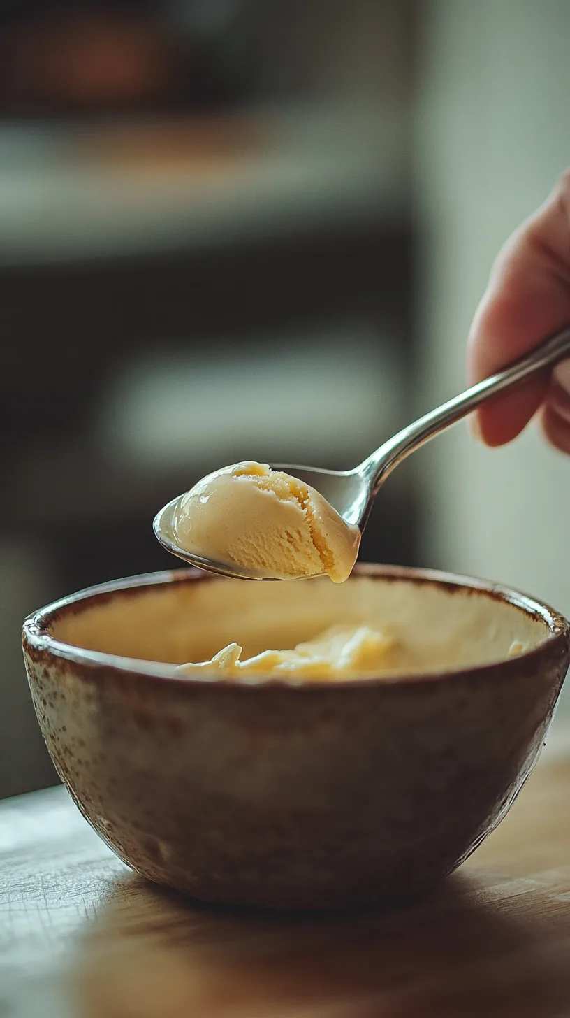 enjoying cozy chamomile ice cream