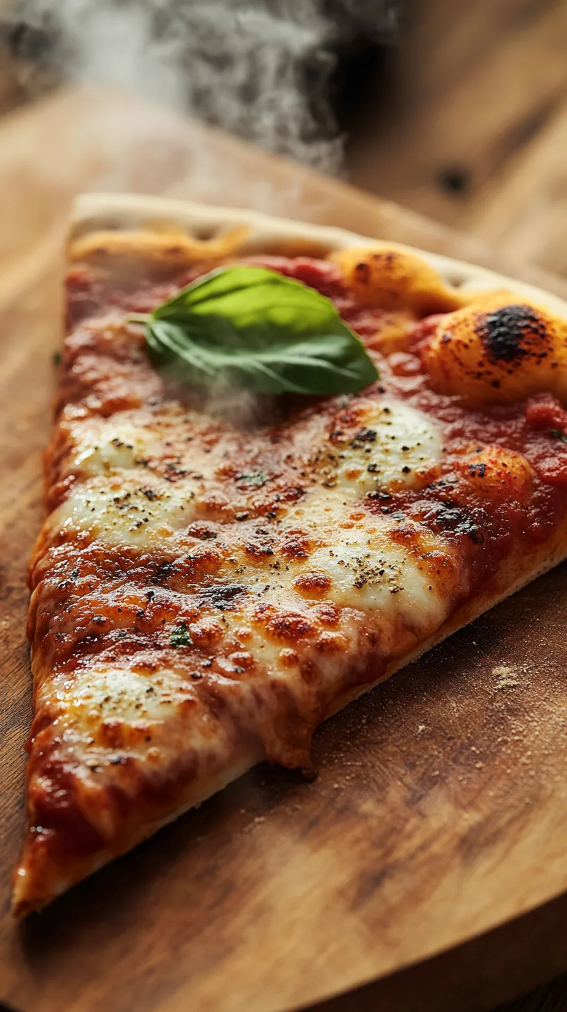 freshly baked pizza