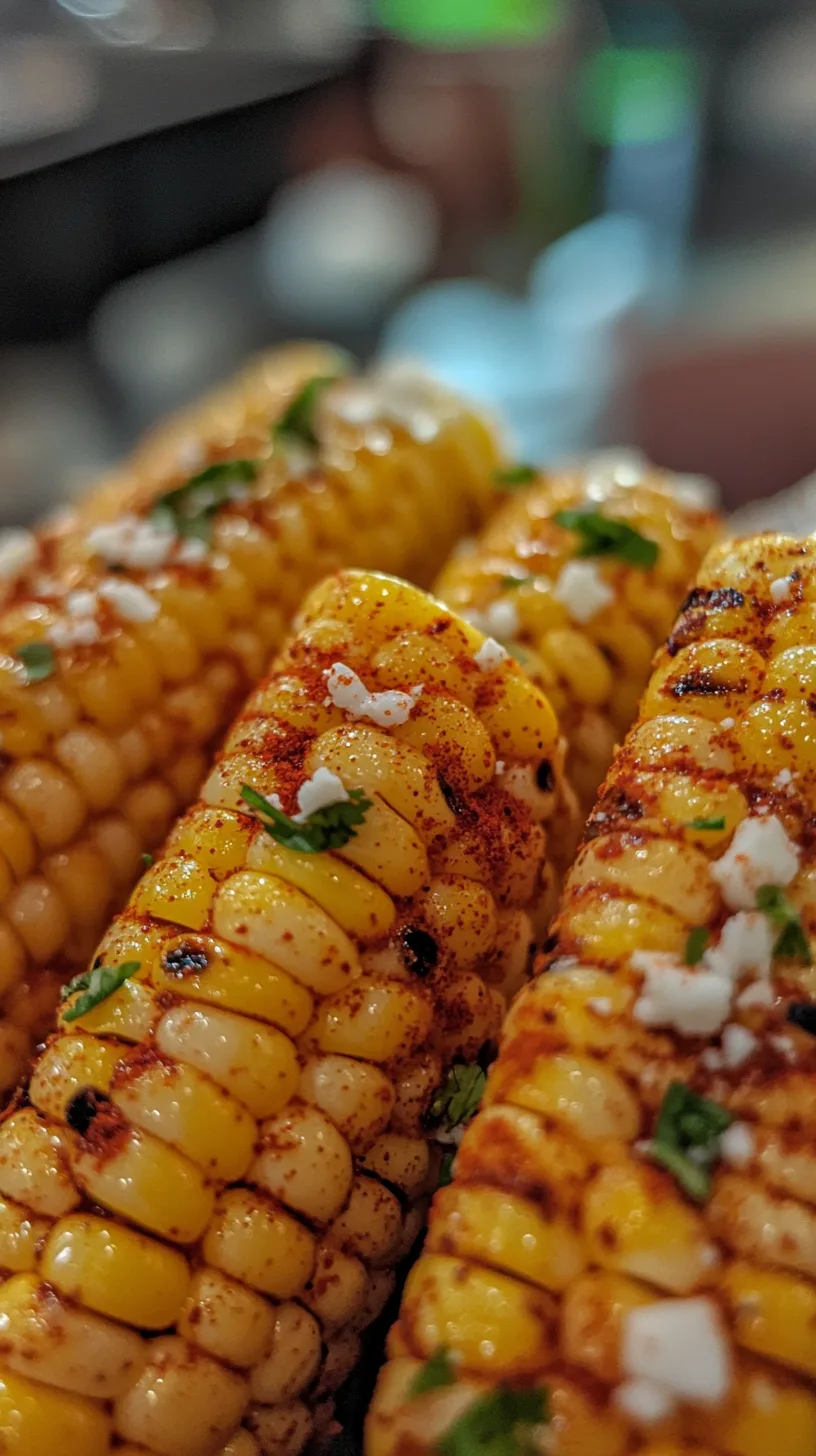 grilled chili-lime corn pieces