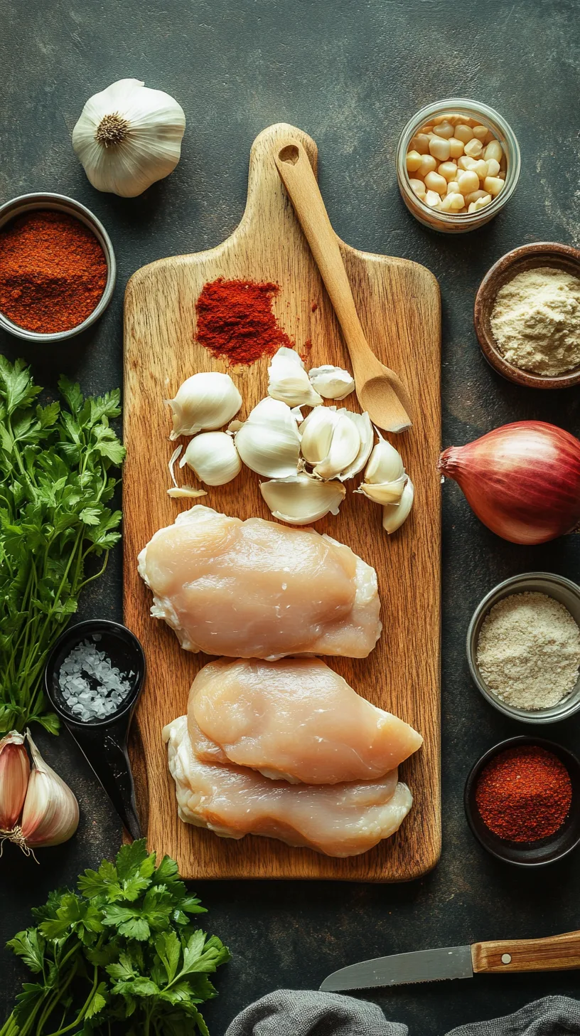 ingredients for chicken pozole