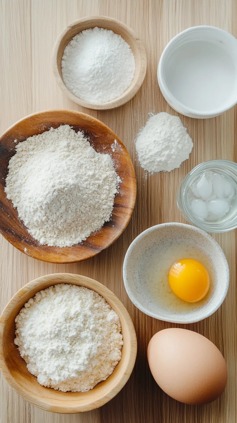 ingredients for tempura batter
