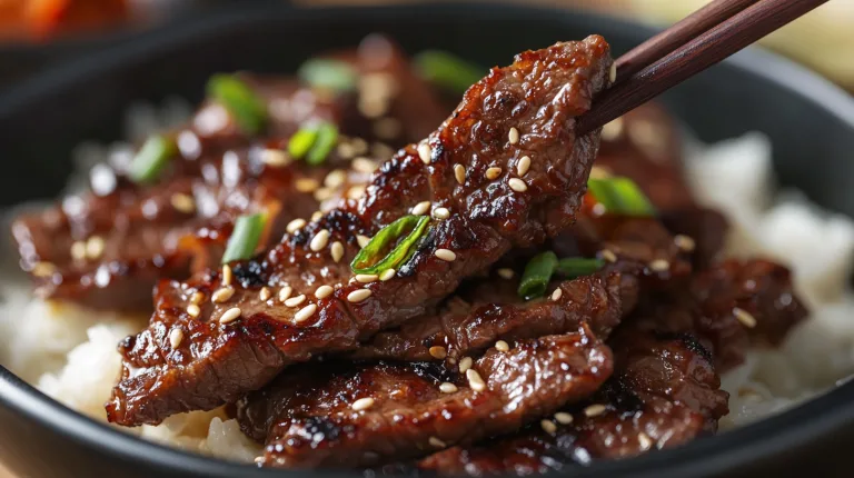 Korean beef bulgogi