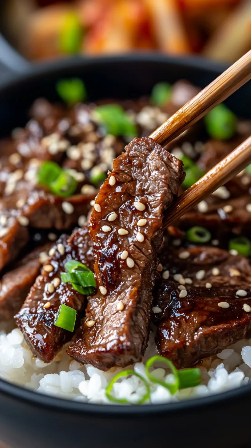 freshly grilled Korean beef bulgogi