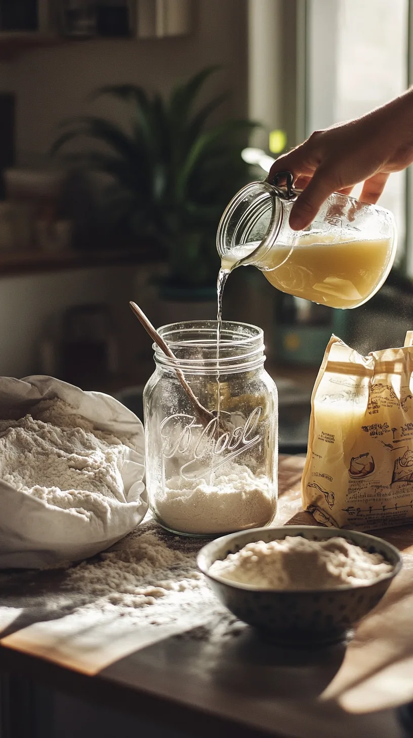 ingredients needed for sourdough starter