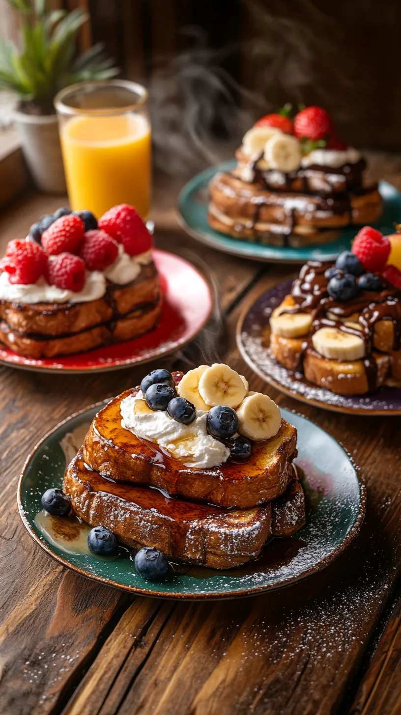 variations of brioche french toast toppings
