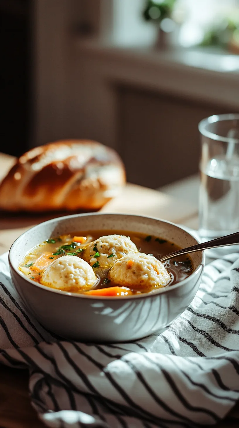 finished matzo ball soup