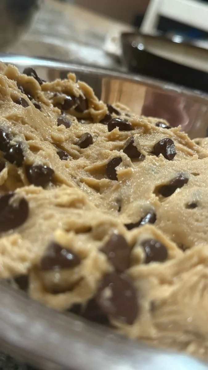 perfect chocolate chip cookie dough