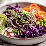 Cold Soba Noodle Bowl with Veggies