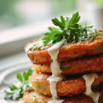 finished fried green tomatoes