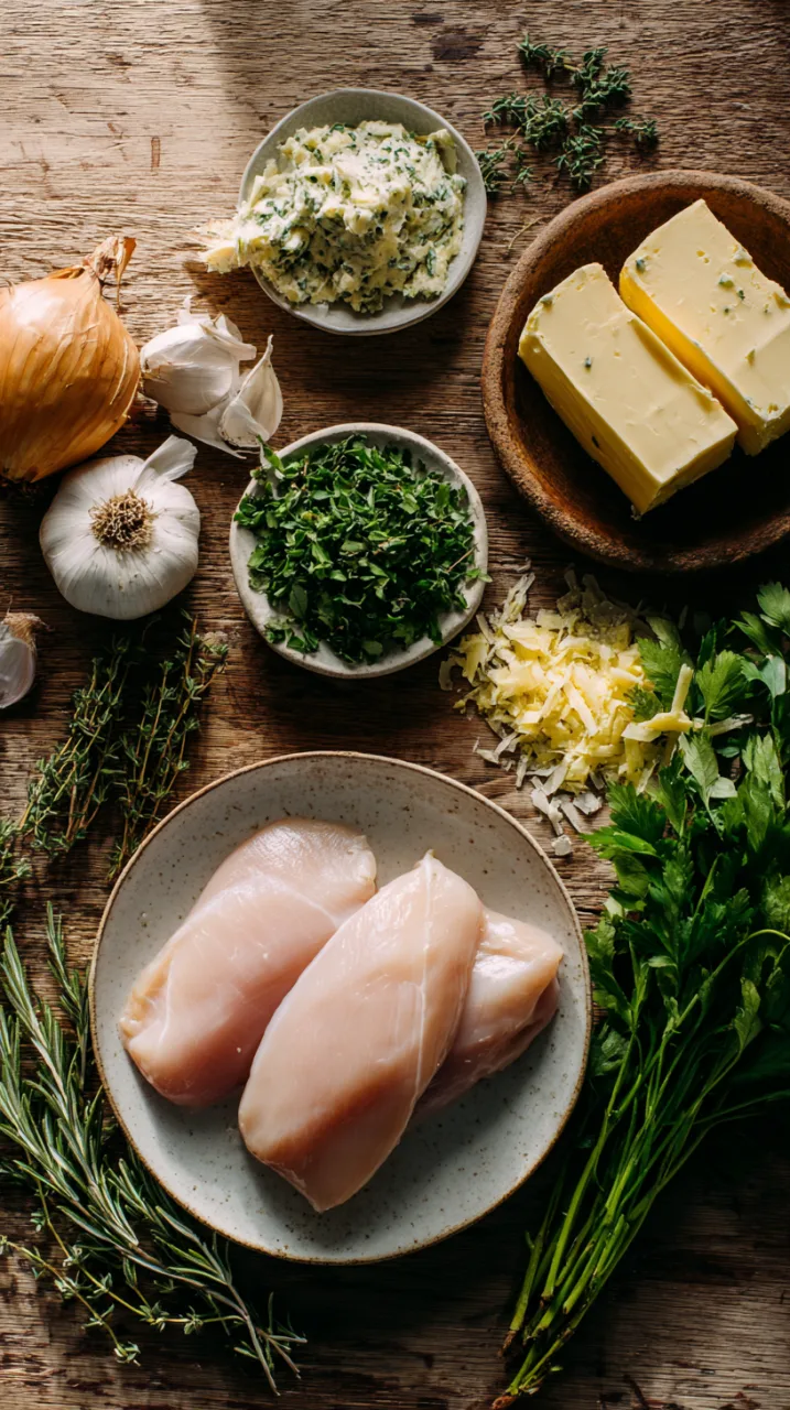 ingredients for sous vide chicken breast