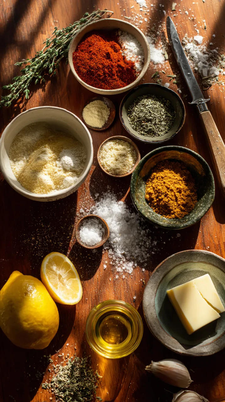 Simple Thanksgiving turkey seasoning ingredients