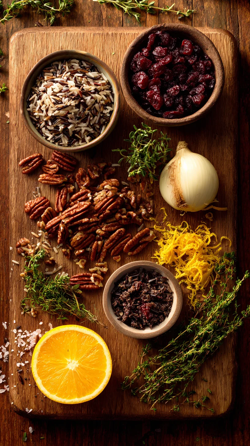 cranberry pecan wild rice pilaf ingredients