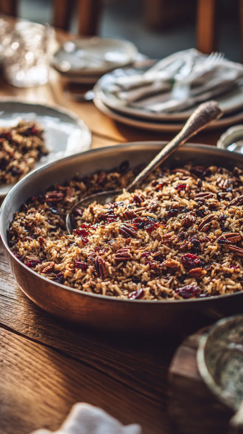how to scale wild rice pilaf for a group