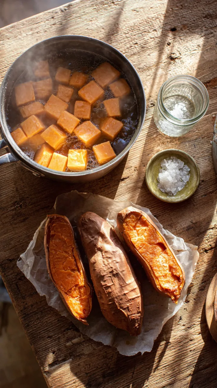 roasting vs boiling sweet potatoes