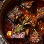 Braised Short Ribs with Red Wine and Rosemary Recipe