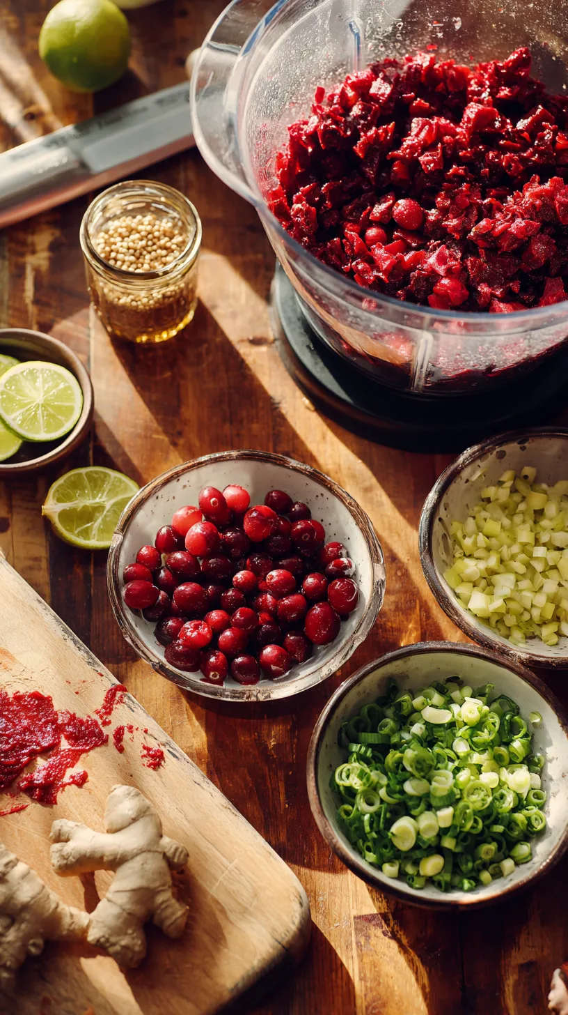 cranberry jalapeño dip ingredinets
