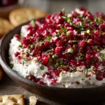 cranberry jalapeño dip with cream cheese