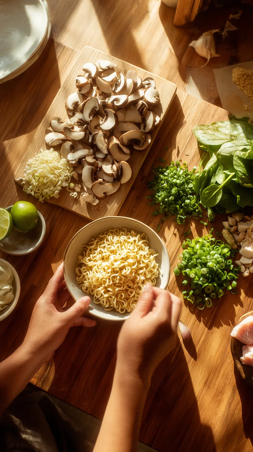 ingredients for turkey ramen