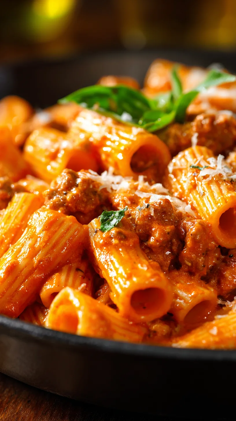 Creamy Italian Sausage Rigatoni