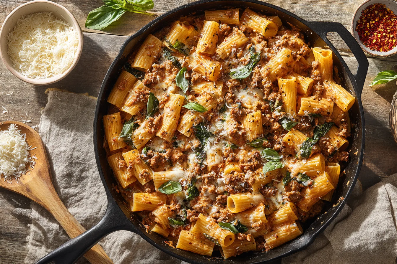 Creamy Italian Sausage Rigatoni